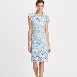 Alice + Olivia light blue lace dress